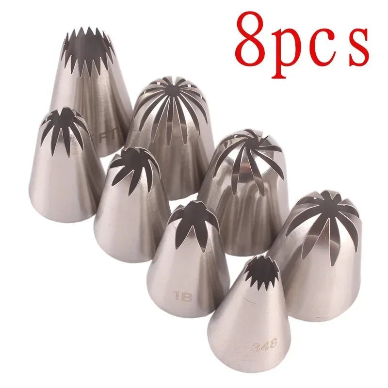 1/8Pcs Large Russian Stainless Steel Pastry Nozzles Icing Piping Tips Cream Rose Cake Set Decorating Cupcake Baking Tools - Fiesta Vellore1/8Pcs Large Russian Stainless Steel Pastry Nozzles Icing Piping Tips Cream Rose Cake Set Decorating Cupcake Baking ToolsFiesta VelloreFiesta Vellore175212802;20251225;1766621678EZ2q61pcs 336Sd99c7fc8472e46e79a9482951e187b29W