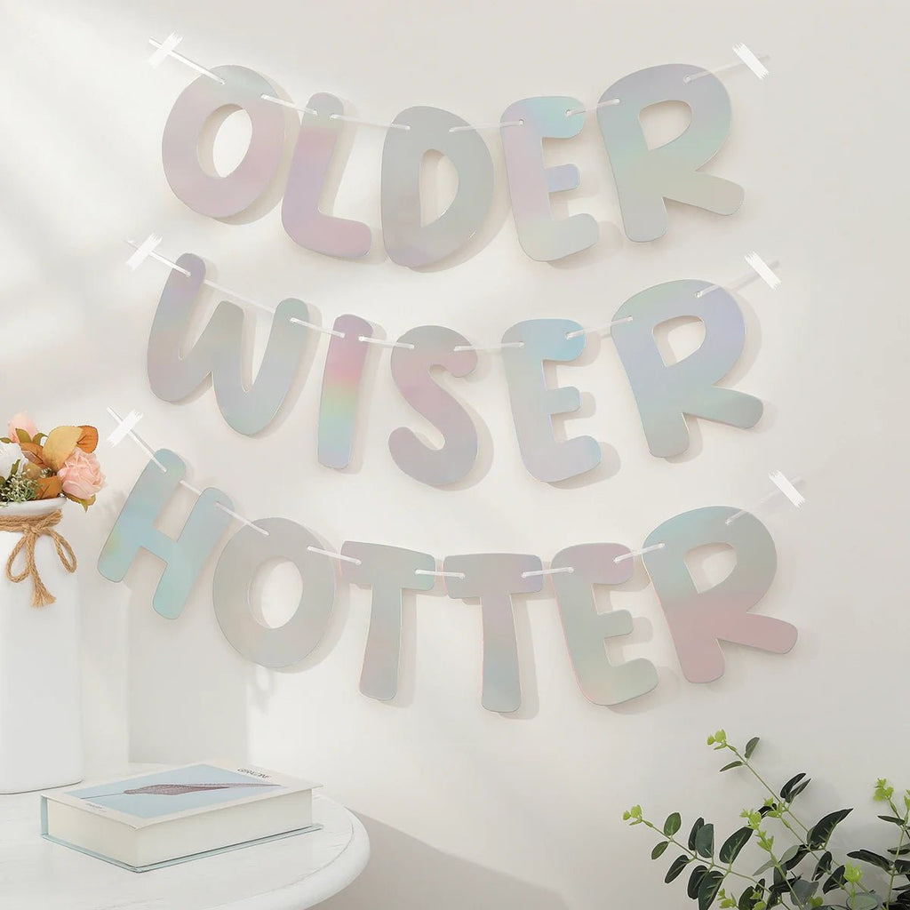 1pc Older Wiser Hotter magic silver onion powder flag disco birthday party decorative banner - Fiesta Vellore1pc Older Wiser Hotter magic silver onion powder flag disco birthday party decorative bannerFiesta VelloreFiesta Vellore175214616;20251225;1766621747UV0UNPinkS9b002ae0493241e68488c7c0a33b60074