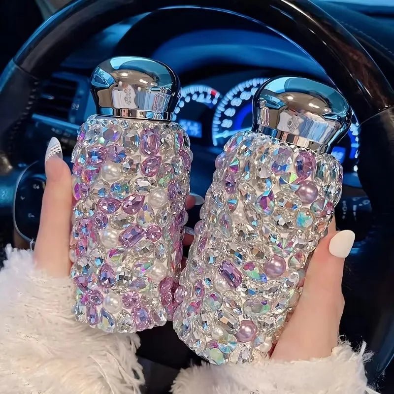 260ml Shiny Diamond Insulated Bottle Stainless Steel Thermal Cup Portable Travel Drinkware For Birthday Party Send Gifts - Fiesta Vellore260ml Shiny Diamond Insulated Bottle Stainless Steel Thermal Cup Portable Travel Drinkware For Birthday Party Send GiftsFiesta VelloreFiesta Vellore175190852;20251224;1766599890ZkO81Green260mlSa11273ecae7848ad89a607edd283aad8Q