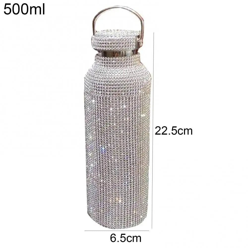 350ml/500ml/750ml Stainless Steel Insulated Vacuum Cup Rhinestone Decor Flask Bottle Drinking Kettle Thermal Mug Outdooor Travel - Fiesta Vellore350ml/500ml/750ml Stainless Steel Insulated Vacuum Cup Rhinestone Decor Flask Bottle Drinking Kettle Thermal Mug Outdooor TravelFiesta VelloreFiesta Vellore175190882;20251224;1766599891Hp43YSilver 500MLSf4402e762de240d4a6a9ae0a336caaa5X