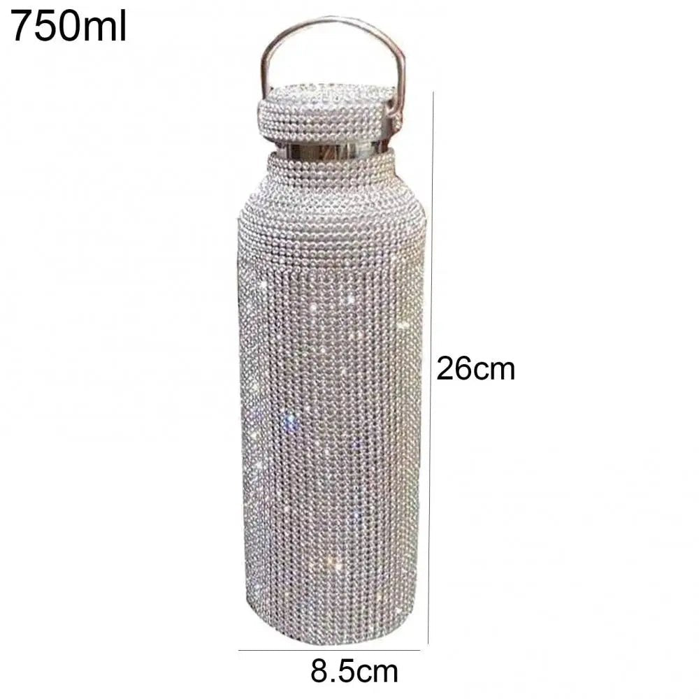 350ml/500ml/750ml Stainless Steel Insulated Vacuum Cup Rhinestone Decor Flask Bottle Drinking Kettle Thermal Mug Outdooor Travel - Fiesta Vellore350ml/500ml/750ml Stainless Steel Insulated Vacuum Cup Rhinestone Decor Flask Bottle Drinking Kettle Thermal Mug Outdooor TravelFiesta VelloreFiesta Vellore175190881;20251224;1766599891qJF1MSilver 750MLS7ad64ae2310641c681b09d59d97c65feW