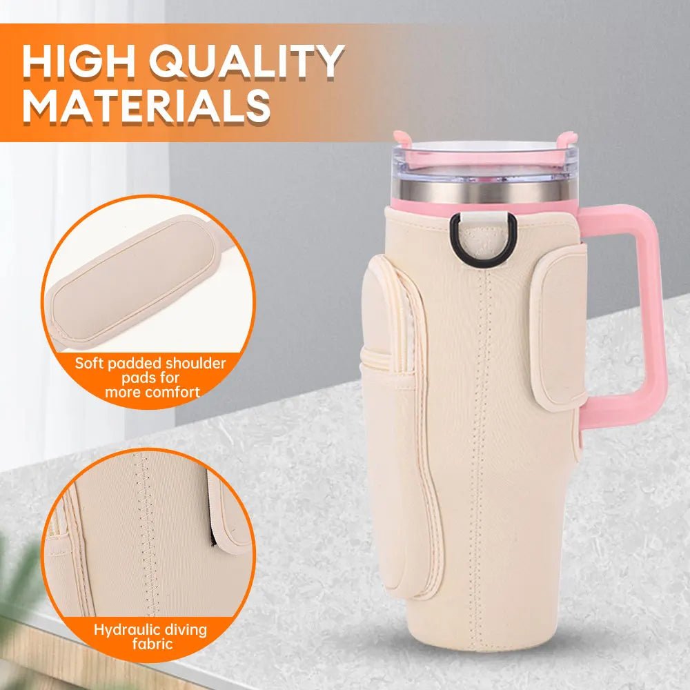 40oz Neoprene Water Bottle Carrier Bag with Adjustable Shoulder Strap Non - Slip Insulated Stanley Cup Sleeve Mug Cover - Fiesta Vellore40oz Neoprene Water Bottle Carrier Bag with Adjustable Shoulder Strap Non - Slip Insulated Stanley Cup Sleeve Mug CoverFiesta VelloreFiesta Vellore175190863;20251224;17665998916n58xBeigeSadc620a99d5f4c3e910ae27e418ef9fbN