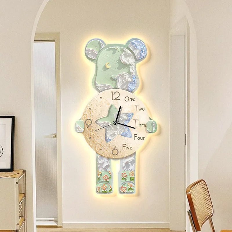 40x21CM Creative Wall Clock Cartoon Fashion Living Room Silent Art Clock Simple Modern Watch Wall Home Decoration Bear - Fiesta Vellore40x21CM Creative Wall Clock Cartoon Fashion Living Room Silent Art Clock Simple Modern Watch Wall Home Decoration BearFiesta VelloreFiesta Vellore175213716;20251225;1766621711zVaIJWithout lightIS11c3d8a232de437ebf601e0a429312a7i