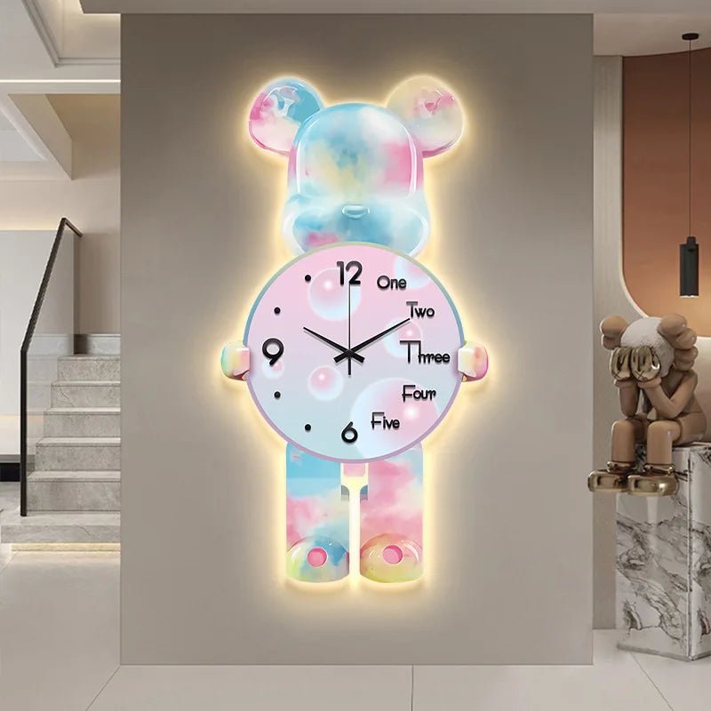 40x21CM Creative Wall Clock Cartoon Fashion Living Room Silent Art Clock Simple Modern Watch Wall Home Decoration Bear - Fiesta Vellore40x21CM Creative Wall Clock Cartoon Fashion Living Room Silent Art Clock Simple Modern Watch Wall Home Decoration BearFiesta VelloreFiesta Vellore175213708;20251225;1766621711cpGdPWithout lightFS424a10a42a1c446495f7955eed550417g
