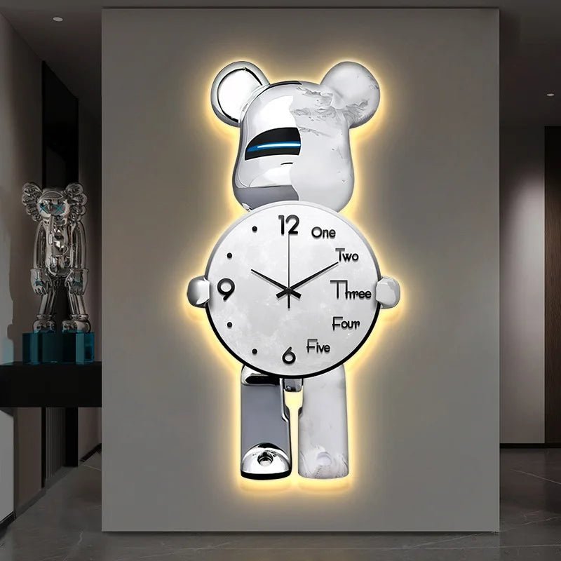 40x21CM Creative Wall Clock Cartoon Fashion Living Room Silent Art Clock Simple Modern Watch Wall Home Decoration Bear - Fiesta Vellore40x21CM Creative Wall Clock Cartoon Fashion Living Room Silent Art Clock Simple Modern Watch Wall Home Decoration BearFiesta VelloreFiesta Vellore175213712;20251225;1766621711t71dnWithout lightBSb423e90340334139958d7266910a141aN