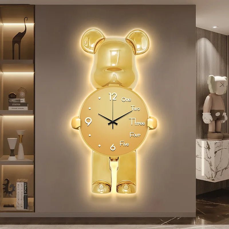 40x21CM Creative Wall Clock Cartoon Fashion Living Room Silent Art Clock Simple Modern Watch Wall Home Decoration Bear - Fiesta Vellore40x21CM Creative Wall Clock Cartoon Fashion Living Room Silent Art Clock Simple Modern Watch Wall Home Decoration BearFiesta VelloreFiesta Vellore175213720;20251225;17666217118I4KaWithout lightES691d6fdbe1664276b26e4f7fa21336a8t