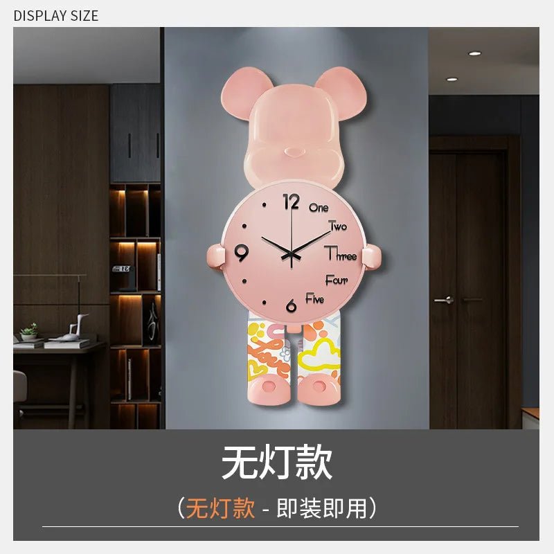 40x21CM Creative Wall Clock Cartoon Fashion Living Room Silent Art Clock Simple Modern Watch Wall Home Decoration Bear - Fiesta Vellore40x21CM Creative Wall Clock Cartoon Fashion Living Room Silent Art Clock Simple Modern Watch Wall Home Decoration BearFiesta VelloreFiesta Vellore175213710;20251225;1766621711CMfgIWithout lightCSb0a18620acae41b98439748fad990748P