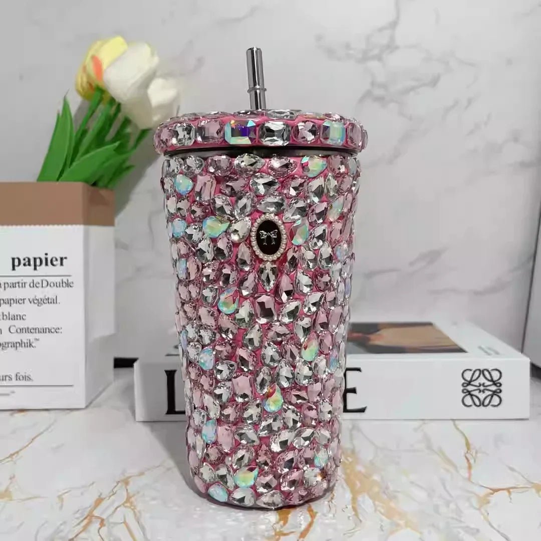 500ml Double Wall Stainless Steel Tumbler Thermos Sparkling Rhinestone Straw Cup with Lid Insulated Coffee Mug Water Bottle - Fiesta Vellore500ml Double Wall Stainless Steel Tumbler Thermos Sparkling Rhinestone Straw Cup with Lid Insulated Coffee Mug Water BottleFiesta VelloreFiesta Vellore175190914;20251224;17665998912HC1sB pinkSf60de5b6757c4e1a9f5c5c2bf7089ccd1