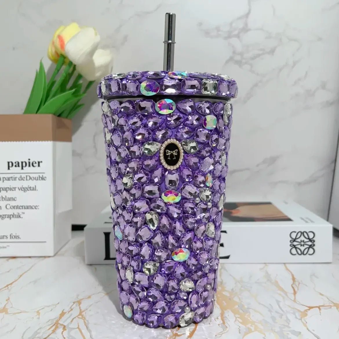 500ml Double Wall Stainless Steel Tumbler Thermos Sparkling Rhinestone Straw Cup with Lid Insulated Coffee Mug Water Bottle - Fiesta Vellore500ml Double Wall Stainless Steel Tumbler Thermos Sparkling Rhinestone Straw Cup with Lid Insulated Coffee Mug Water BottleFiesta VelloreFiesta Vellore175190909;20251224;17665998917yd6QB PurpleS82eb65f115904cf4b60b6dacfac9529c2