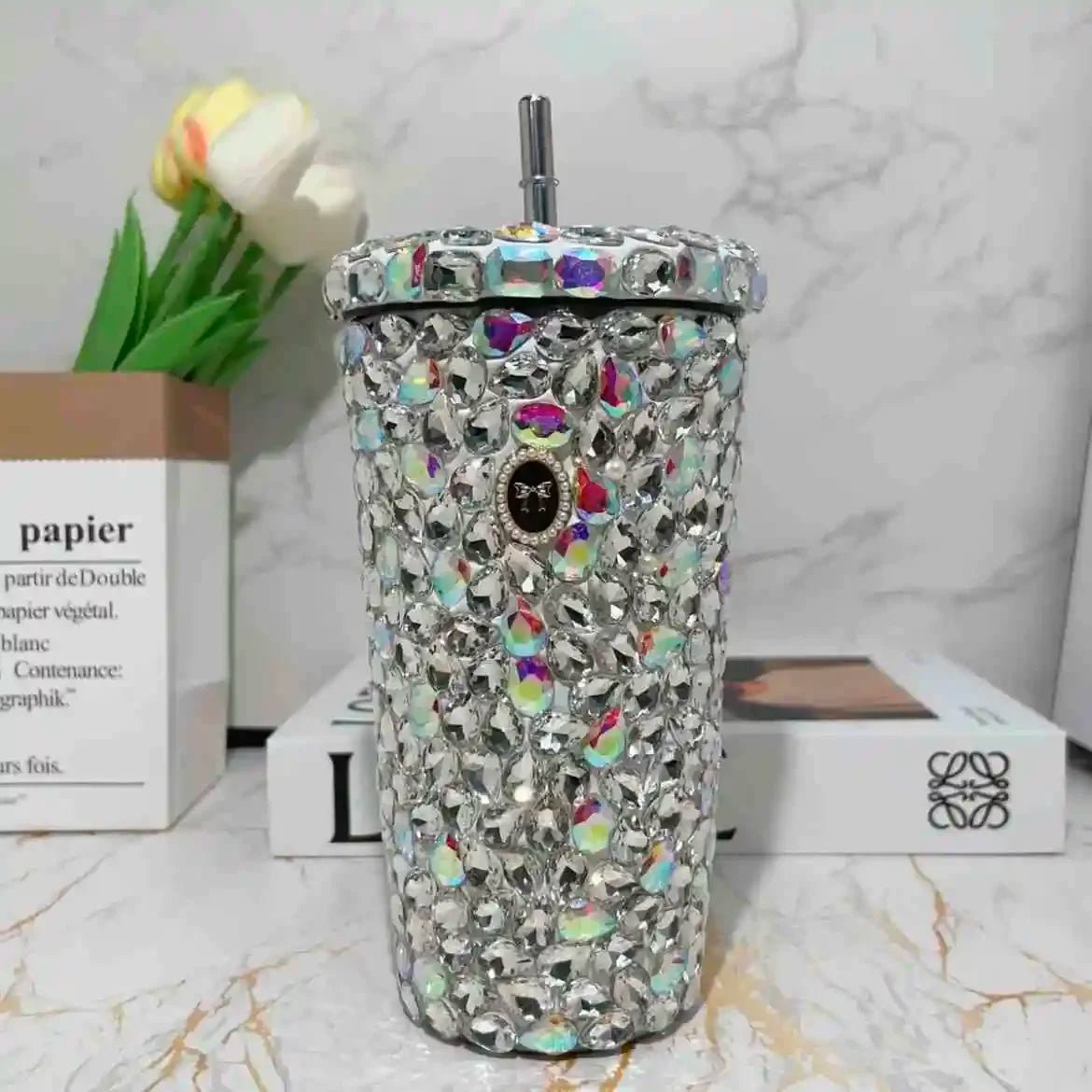 500ml Double Wall Stainless Steel Tumbler Thermos Sparkling Rhinestone Straw Cup with Lid Insulated Coffee Mug Water Bottle - Fiesta Vellore500ml Double Wall Stainless Steel Tumbler Thermos Sparkling Rhinestone Straw Cup with Lid Insulated Coffee Mug Water BottleFiesta VelloreFiesta Vellore175190911;20251224;1766599891JZB0EB WhiteS97780d1ed8f640b28d96e3ed35613cc71