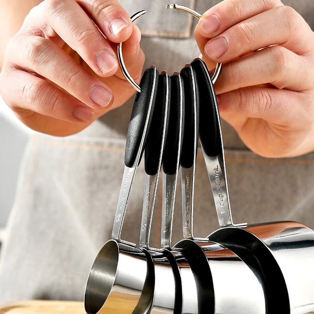 5/10Pcs Stainless Steel Measuring Cups And Spoons Set Kitchen Accessories For Baking Cake Cooking Making Measuring Kitchen Tools - Fiesta Vellore5/10Pcs Stainless Steel Measuring Cups And Spoons Set Kitchen Accessories For Baking Cake Cooking Making Measuring Kitchen ToolsFiesta VelloreFiesta Vellore175212705;20251225;17666216763Xv1a10Pcs BlackSd0ed3ed22a7e45e6a9b6036cc1537dd80