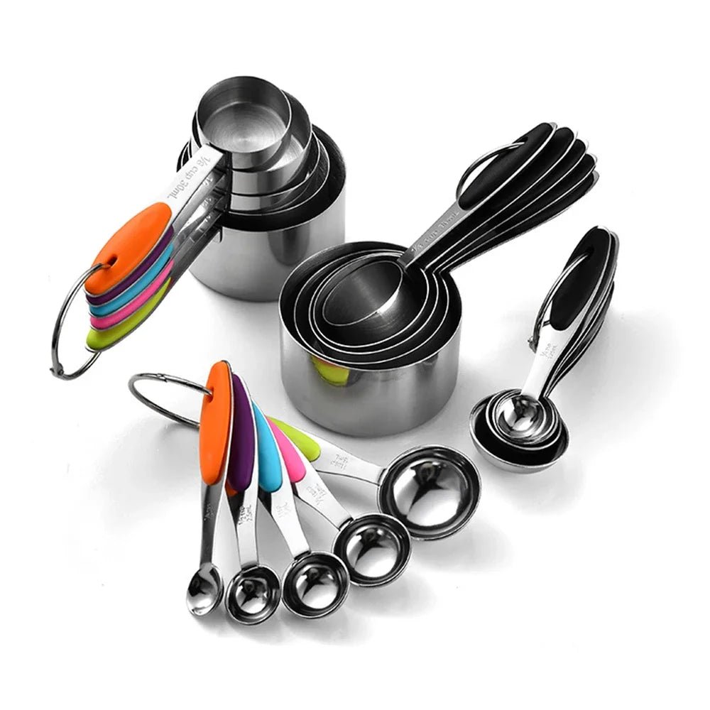 5/10Pcs Stainless Steel Measuring Cups And Spoons Set Kitchen Accessories For Baking Cake Cooking Making Measuring Kitchen Tools - Fiesta Vellore5/10Pcs Stainless Steel Measuring Cups And Spoons Set Kitchen Accessories For Baking Cake Cooking Making Measuring Kitchen ToolsFiesta VelloreFiesta Vellore175212705;20251225;17666216763Xv1a10Pcs BlackS2c8dd403698841a7b6ed026ebb83d90fx