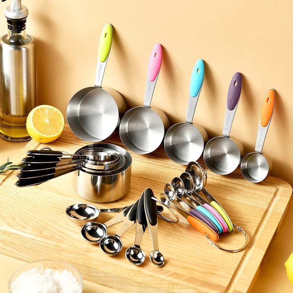 5/10Pcs Stainless Steel Measuring Cups And Spoons Set Kitchen Accessories For Baking Cake Cooking Making Measuring Kitchen Tools - Fiesta Vellore5/10Pcs Stainless Steel Measuring Cups And Spoons Set Kitchen Accessories For Baking Cake Cooking Making Measuring Kitchen ToolsFiesta VelloreFiesta Vellore175212705;20251225;17666216763Xv1a10Pcs BlackS380d872603264c7aa42fad19dff8bc9ch