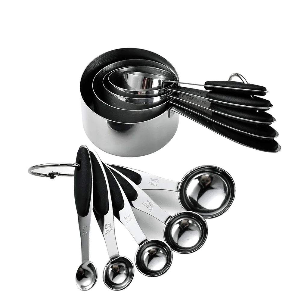 5/10Pcs Stainless Steel Measuring Cups And Spoons Set Kitchen Accessories For Baking Cake Cooking Making Measuring Kitchen Tools - Fiesta Vellore5/10Pcs Stainless Steel Measuring Cups And Spoons Set Kitchen Accessories For Baking Cake Cooking Making Measuring Kitchen ToolsFiesta VelloreFiesta Vellore175212705;20251225;17666216763Xv1a10Pcs BlackS10832f97c3e74d0db68041256188e6eeg