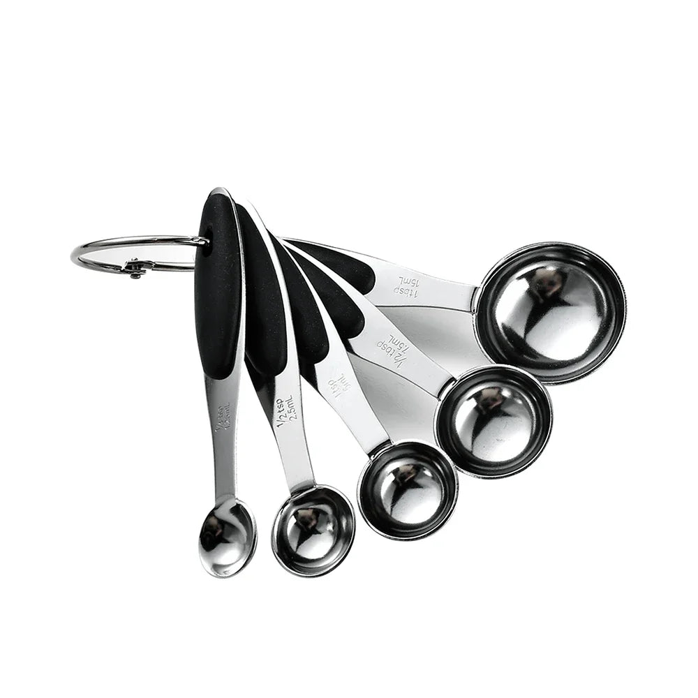 5/10Pcs Stainless Steel Measuring Cups And Spoons Set Kitchen Accessories For Baking Cake Cooking Making Measuring Kitchen Tools - Fiesta Vellore5/10Pcs Stainless Steel Measuring Cups And Spoons Set Kitchen Accessories For Baking Cake Cooking Making Measuring Kitchen ToolsFiesta VelloreFiesta Vellore175212709;20251225;1766621676YLWUm5Pcs Black SSf3dc2ce2c1fa4421b7aa0123d6ca1a0eN
