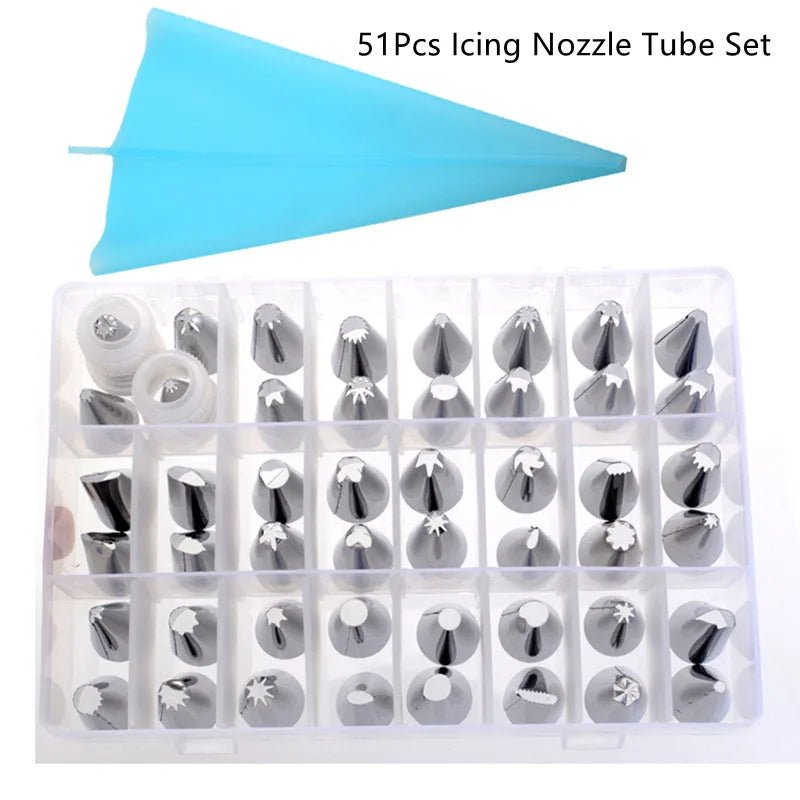 8 - 51Pcs Pastry Nozzles Cake Decorating Tools Bakeware Home Cake Shop Cream Nozzles Confectionery Decorations Set For Baking - Fiesta Vellore8 - 51Pcs Pastry Nozzles Cake Decorating Tools Bakeware Home Cake Shop Cream Nozzles Confectionery Decorations Set For BakingFiesta VelloreFiesta Vellore175212738;20251225;17666216750tChA51Pcs Nozzle SetS4ba8a59df26446f3837dc4da99dd11c2I