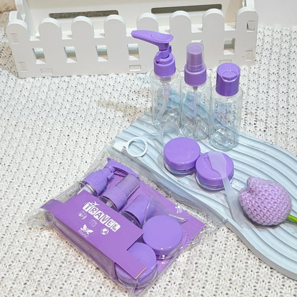 8pcs/set Travel Bottles Spray Bottle Lotion Empty Shampoo Bottle Mini Face Cream Pot Transparent Container Travel Essentials - Fiesta Vellore8pcs/set Travel Bottles Spray Bottle Lotion Empty Shampoo Bottle Mini Face Cream Pot Transparent Container Travel EssentialsFiesta VelloreFiesta Vellore175212678;20251225;1766621671LgeNFRedS5d6f99c715d349bdbdfb60830c2a716ah