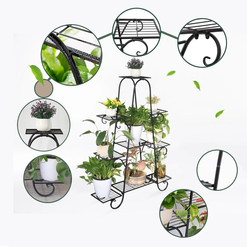 9 Tier Plant Stands Indoor Metal Plant Shelf Stand Outdoor Multilayer Potted Planters Display Rack Patio Garden - Fiesta Vellore9 Tier Plant Stands Indoor Metal Plant Shelf Stand Outdoor Multilayer Potted Planters Display Rack Patio GardenFiesta VelloreFiesta Vellore175213697;20251225;1766621682KV046blackGERMANYHdf9d64bfd4324a328b47d2b42cc4f52eV