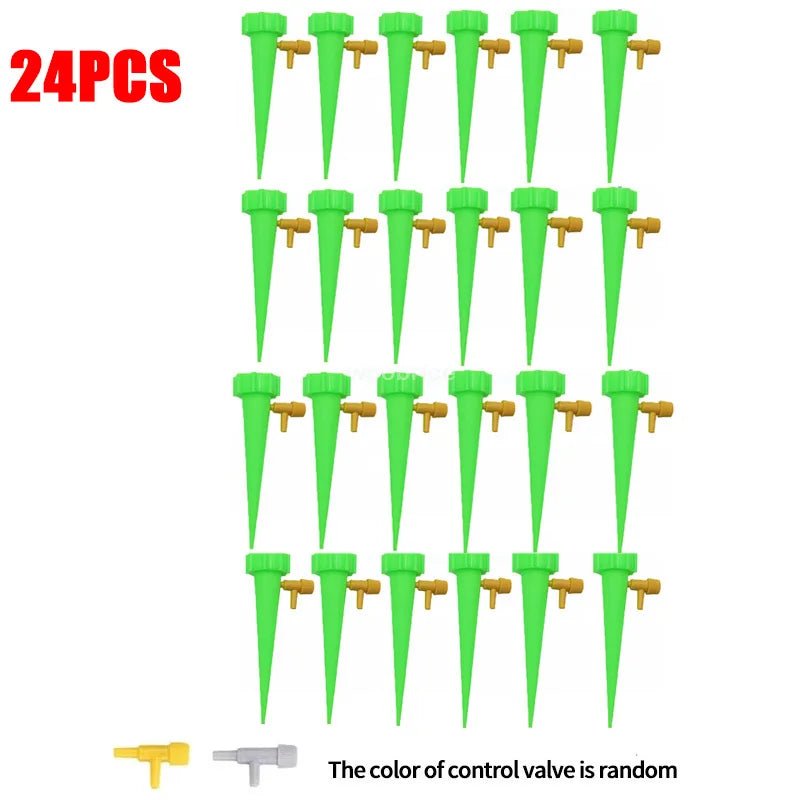 Automatic Drip Plants Irrigation Drip Irrigation Garden Watering System Garden Plant Self Watering Kits Insert Watering Devices - Fiesta VelloreAutomatic Drip Plants Irrigation Drip Irrigation Garden Watering System Garden Plant Self Watering Kits Insert Watering DevicesFiesta VelloreFiesta Vellore175212155;20251225;17666216557paNM24PCS - GreenS639d23dadaf148c5b954156fd50f372b9