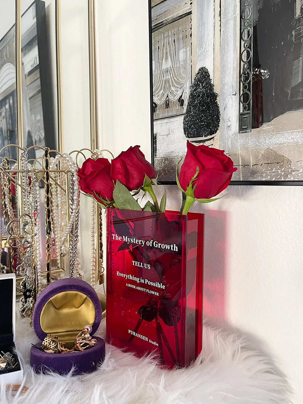 Book Vase for Flowers Aesthetic Room Decor, Artistic and Cultural Flavor Decorative Acrylic Vase, Unique Home/Bedroom/Office Acc - Fiesta VelloreBook Vase for Flowers Aesthetic Room Decor, Artistic and Cultural Flavor Decorative Acrylic Vase, Unique Home/Bedroom/Office AccFiesta VelloreFiesta Vellore175212528;20251225;17666216672id5PClear RedS02234bf4bee84137ad8cc95926b19bb8a