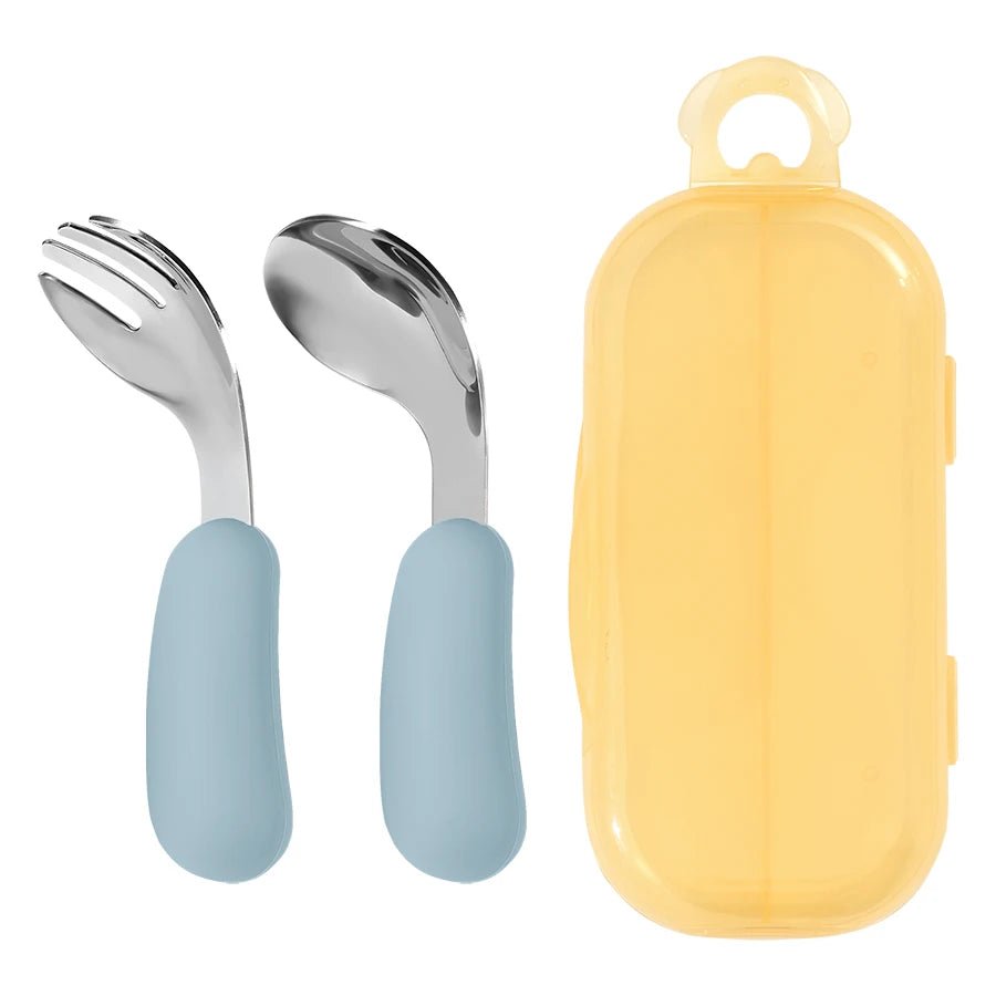 Color Kids 2PCS Silicone Self Feeding Set Stainless Steel Spoon Fork Grip Trainer BPA Free Infant Essentials Baby Newborn Items - Fiesta VelloreColor Kids 2PCS Silicone Self Feeding Set Stainless Steel Spoon Fork Grip Trainer BPA Free Infant Essentials Baby Newborn ItemsFiesta VelloreFiesta Vellore175212768;20251225;1766621677T1WkVetherSe7944243d56648298878e0d44a52170c3