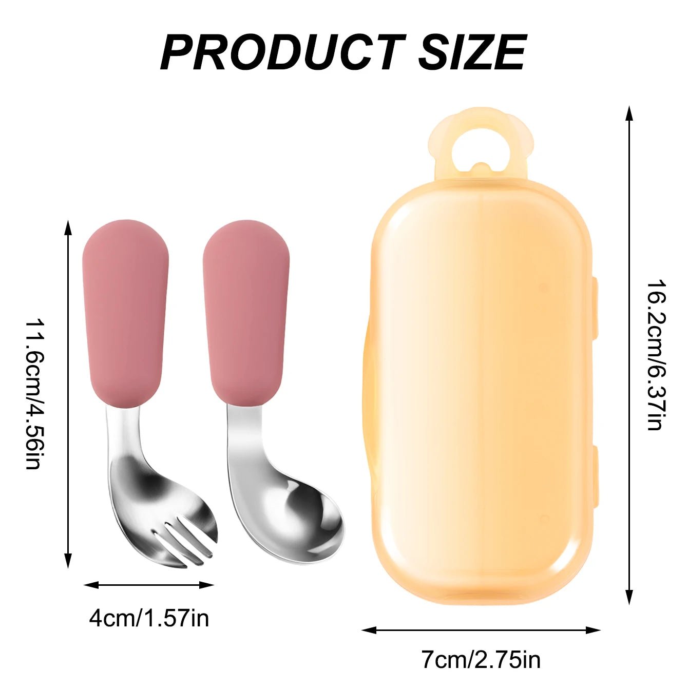 Color Kids 2PCS Silicone Self Feeding Set Stainless Steel Spoon Fork Grip Trainer BPA Free Infant Essentials Baby Newborn Items - Fiesta VelloreColor Kids 2PCS Silicone Self Feeding Set Stainless Steel Spoon Fork Grip Trainer BPA Free Infant Essentials Baby Newborn ItemsFiesta VelloreFiesta Vellore175212764;20251225;17666216777snLNpinkS882f749624674b058ee49f2726f7cacaj