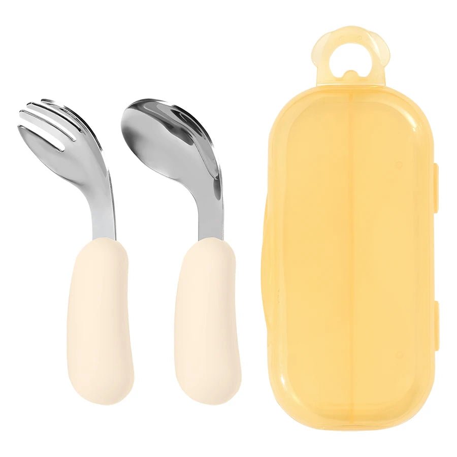 Color Kids 2PCS Silicone Self Feeding Set Stainless Steel Spoon Fork Grip Trainer BPA Free Infant Essentials Baby Newborn Items - Fiesta VelloreColor Kids 2PCS Silicone Self Feeding Set Stainless Steel Spoon Fork Grip Trainer BPA Free Infant Essentials Baby Newborn ItemsFiesta VelloreFiesta Vellore175212770;20251225;1766621677dLOARwhiteS921ce33efd8140269cf477e95be0b1976