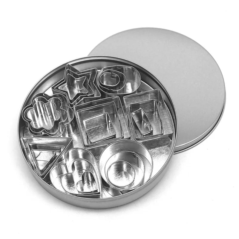 Cookie Cutter Set With Storage Box Geometry Mini Cookies Linzer Biscuit Baking Molds DIY Pastry Cake Decoration Tools - Fiesta VelloreCookie Cutter Set With Storage Box Geometry Mini Cookies Linzer Biscuit Baking Molds DIY Pastry Cake Decoration ToolsFiesta VelloreFiesta Vellore175212714;20251225;1766621674BM598with box 24 pcsS5d8da463fe0b46cbb71621943ef43cd14