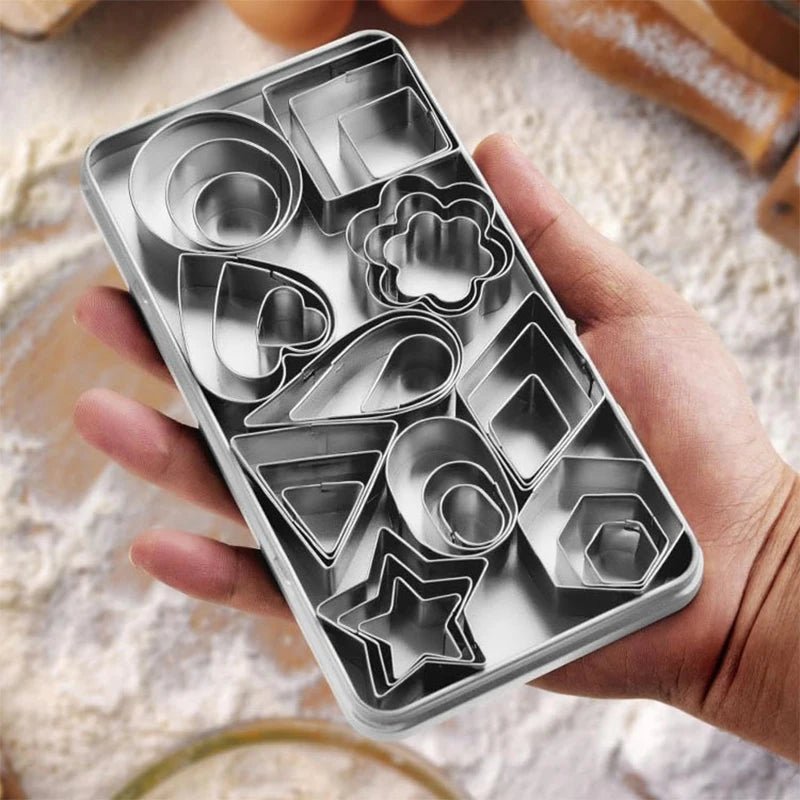 Cookie Cutter Set With Storage Box Geometry Mini Cookies Linzer Biscuit Baking Molds DIY Pastry Cake Decoration Tools - Fiesta VelloreCookie Cutter Set With Storage Box Geometry Mini Cookies Linzer Biscuit Baking Molds DIY Pastry Cake Decoration ToolsFiesta VelloreFiesta Vellore175212712;20251225;1766621674wRVE9with box 30 pcsSc6f19199cfa34b0482a34f6ae3fb1f4b0