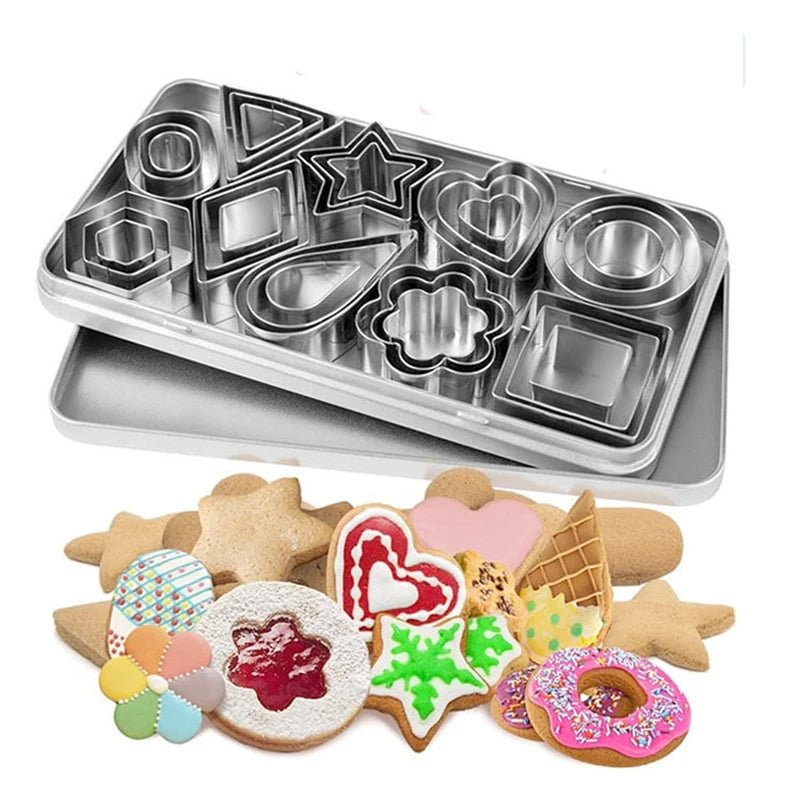 Cookie Cutter Set With Storage Box Geometry Mini Cookies Linzer Biscuit Baking Molds DIY Pastry Cake Decoration Tools - Fiesta VelloreCookie Cutter Set With Storage Box Geometry Mini Cookies Linzer Biscuit Baking Molds DIY Pastry Cake Decoration ToolsFiesta VelloreFiesta Vellore175212712;20251225;1766621674wRVE9with box 30 pcsS5341ecf783514c7e9eab4d2f03cd0b285