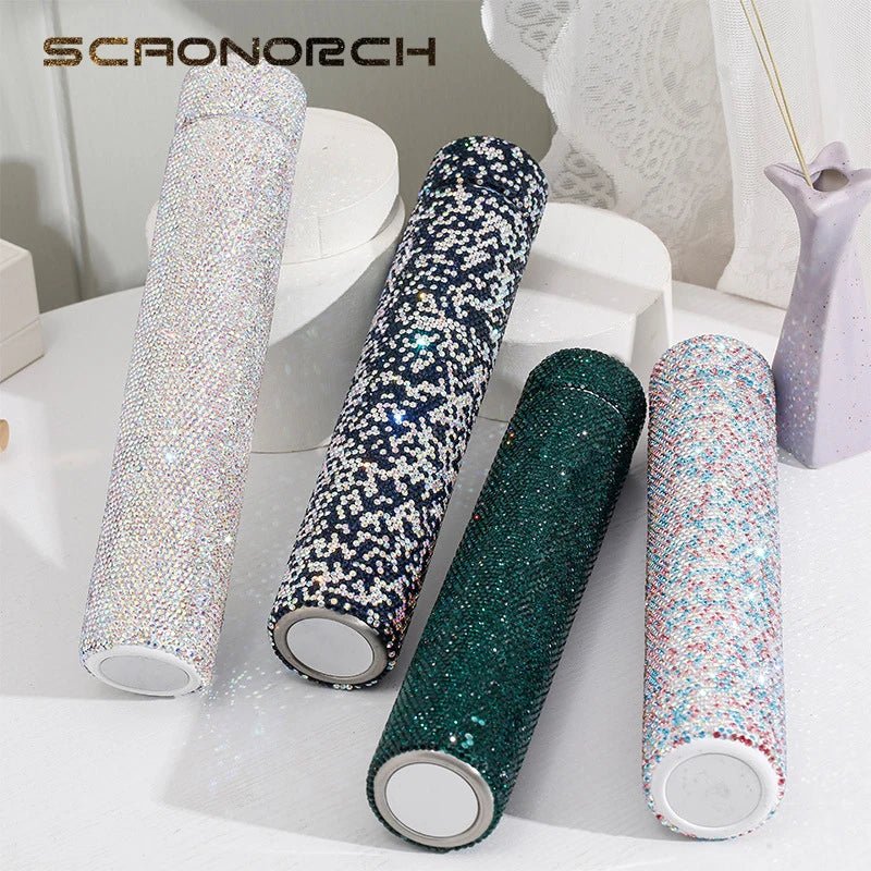 Creative Bling Slender Vacuum Flask Stainless Steel Water Bottle Tumbler Thermos Rhinestone Travel Portable Insulated Cup Mug - Fiesta VelloreCreative Bling Slender Vacuum Flask Stainless Steel Water Bottle Tumbler Thermos Rhinestone Travel Portable Insulated Cup MugFiesta VelloreFiesta Vellore175190844;20251224;1766599890ozOrIGreen280MLS1fa355d3e7ad4118b2da6559154f96acd