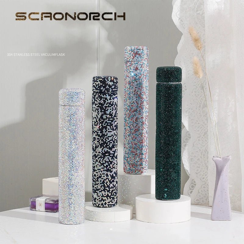 Creative Bling Slender Vacuum Flask Stainless Steel Water Bottle Tumbler Thermos Rhinestone Travel Portable Insulated Cup Mug - Fiesta VelloreCreative Bling Slender Vacuum Flask Stainless Steel Water Bottle Tumbler Thermos Rhinestone Travel Portable Insulated Cup MugFiesta VelloreFiesta Vellore175190844;20251224;1766599890ozOrIGreen280MLSdde83fcdfa214e879e0b11ec8ce3e296p