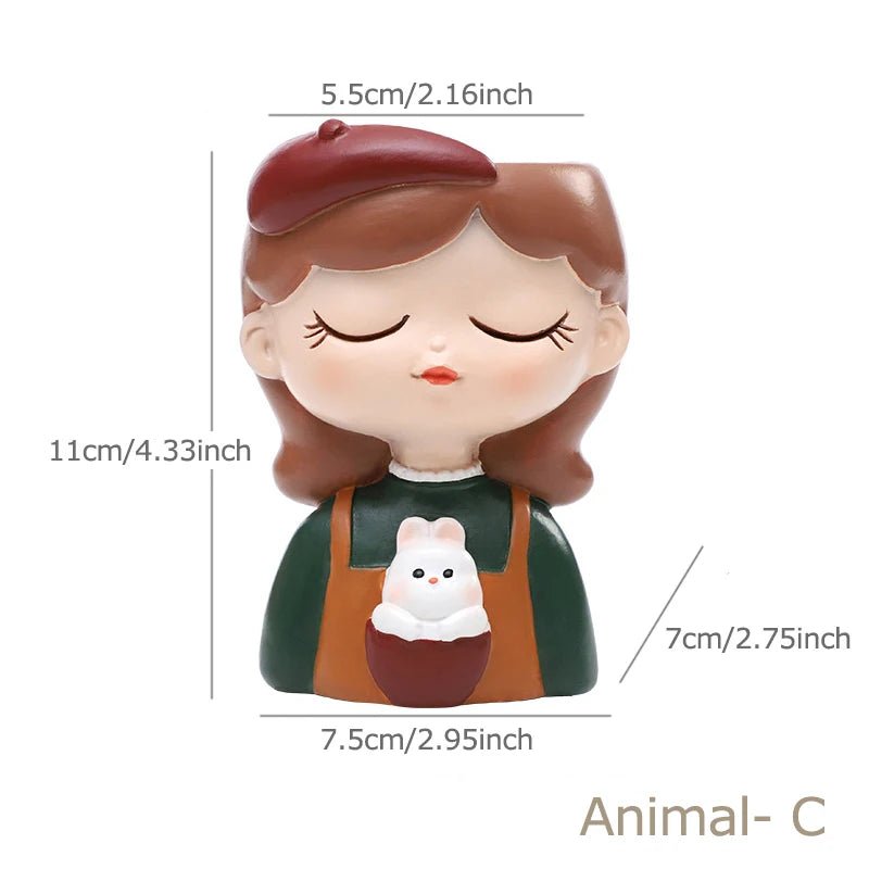 Cute Girl Flower Pot for Succulents, Decorative Planters Girls Portrait Garden Pots for Home Decor Desktop Ornament - Fiesta VelloreCute Girl Flower Pot for Succulents, Decorative Planters Girls Portrait Garden Pots for Home Decor Desktop OrnamentFiesta VelloreFiesta Vellore175214116;20251225;17666217129brVmPet - CS301765651db04427b0b3d7ba98220f3bt