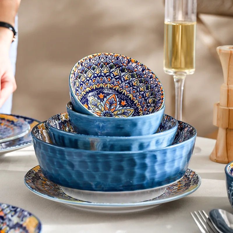 Dishes set ceramic tableware Bohemian retro salad rice bowl Binaural noodle bowl household handle baking tray - Fiesta VelloreDishes set ceramic tableware Bohemian retro salad rice bowl Binaural noodle bowl household handle baking trayFiesta VelloreFiesta Vellore175212688;20251225;1766621672Uk60l10.5 inchesSf0bda487599b45178781e005ace8e1aey
