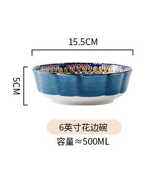 Dishes set ceramic tableware Bohemian retro salad rice bowl Binaural noodle bowl household handle baking tray - Fiesta VelloreDishes set ceramic tableware Bohemian retro salad rice bowl Binaural noodle bowl household handle baking trayFiesta VelloreFiesta Vellore175212701;20251225;1766621672PJqdd6 inches - 1S3306c21837074c838d98dbf3a3c32bfbm