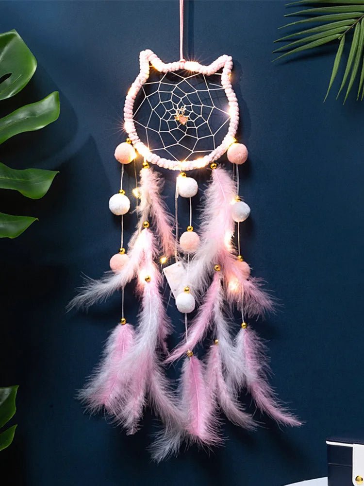 Dream Catcher Hand - woven Outdoor Garden Wind Chimes Pink Feather Bedroom Hanging Ornaments Wall Decor Birthday Christmas Gifts - Fiesta VelloreDream Catcher Hand - woven Outdoor Garden Wind Chimes Pink Feather Bedroom Hanging Ornaments Wall Decor Birthday Christmas GiftsFiesta VelloreFiesta Vellore175212240;20251225;1766621657O5KkMOrange With LightSdbcf06ce88ed4a6e84104782172320ef8