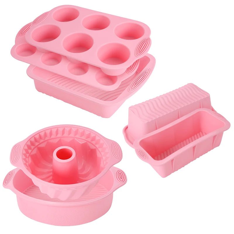 FAIS DU Pink Nonstick Silicone Bakeware Set Baking Cake Pan for Pastry Cake Muffin Cupcake Bread Molds Baking Accessories Tools - Fiesta VelloreFAIS DU Pink Nonstick Silicone Bakeware Set Baking Cake Pan for Pastry Cake Muffin Cupcake Bread Molds Baking Accessories ToolsFiesta VelloreFiesta Vellore175212754;20251225;1766621677LUxOLRound Mold SetS04c466b15355482aaabfe0087ca9b0398