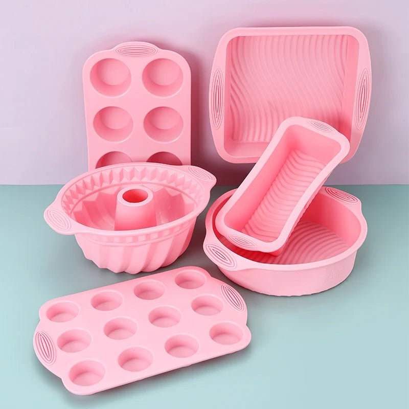 FAIS DU Pink Nonstick Silicone Bakeware Set Baking Cake Pan for Pastry Cake Muffin Cupcake Bread Molds Baking Accessories Tools - Fiesta VelloreFAIS DU Pink Nonstick Silicone Bakeware Set Baking Cake Pan for Pastry Cake Muffin Cupcake Bread Molds Baking Accessories ToolsFiesta VelloreFiesta Vellore175212754;20251225;1766621677LUxOLRound Mold SetS55267902f41a4db8839227ec154cc013h