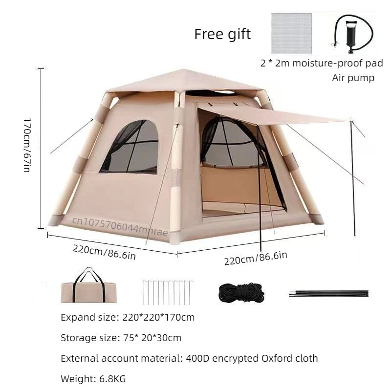 Fully Automatic Inflatable Tent, Outdoor Folding Camping Portable Picnic Tent, Outdoor Waterproof Camping Equipment - Fiesta VelloreFully Automatic Inflatable Tent, Outdoor Folding Camping Portable Picnic Tent, Outdoor Waterproof Camping EquipmentFiesta VelloreFiesta Vellore175214170;20251225;17666217124vn8pTentS608aef2f6b5e415cb731f5a1deadcb81J