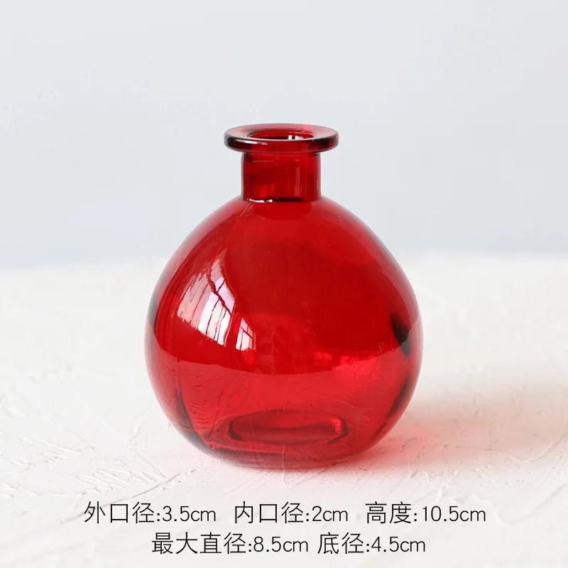 Glass Vase Living Room Decoration Small Fresh Flower Vases For Homes Table Bedroom Decor Modern Terrarium Home Accessories - Fiesta VelloreGlass Vase Living Room Decoration Small Fresh Flower Vases For Homes Table Bedroom Decor Modern Terrarium Home AccessoriesFiesta VelloreFiesta Vellore175212250;20251225;1766621657XTsa8B RedSf49d3d4dedcc45e9944cd26b0812a167k