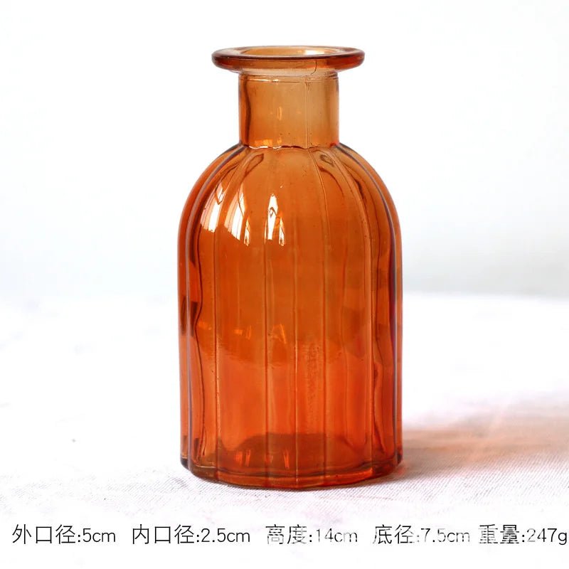 Glass Vase Living Room Decoration Small Fresh Flower Vases For Homes Table Bedroom Decor Modern Terrarium Home Accessories - Fiesta VelloreGlass Vase Living Room Decoration Small Fresh Flower Vases For Homes Table Bedroom Decor Modern Terrarium Home AccessoriesFiesta VelloreFiesta Vellore175212261;20251225;1766621657wOB3WD OrangeSdf728751e8a9499b9b492cad9c96ab831