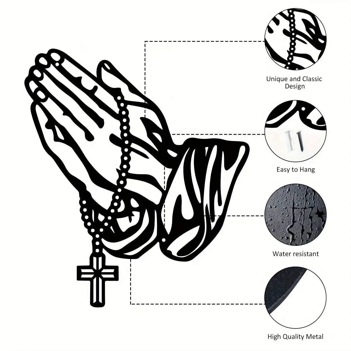 HelloYoung Prayer Metal Wall Art Faith Wall Decor Cross Interior Decor Suitable for Bedroom Office Wall Decor Easter Decoration - Fiesta VelloreHelloYoung Prayer Metal Wall Art Faith Wall Decor Cross Interior Decor Suitable for Bedroom Office Wall Decor Easter DecorationFiesta VelloreFiesta Vellore175212269;20251225;17666216600YSPuTY4507S46c58d0258c046a89a06457c811ecf224