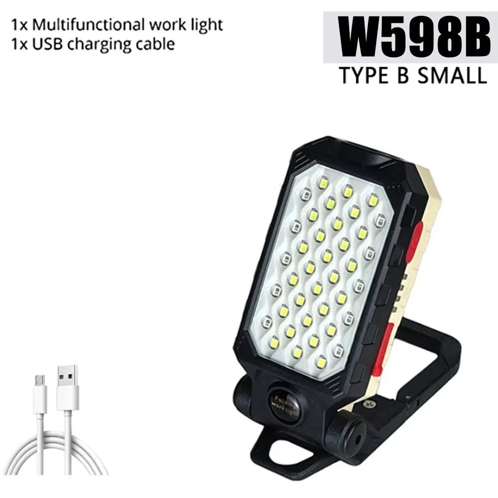 LED COB Work Light Portable Rechargeable Flashlight Magnetic Waterproof Camping Lantern Magnet Design with Power Display - Fiesta VelloreLED COB Work Light Portable Rechargeable Flashlight Magnetic Waterproof Camping Lantern Magnet Design with Power DisplayFiesta VelloreFiesta Vellore175214443;20251225;17666217334cS8CW598BS7ca5cc4096d44b53bef75da41d816810b