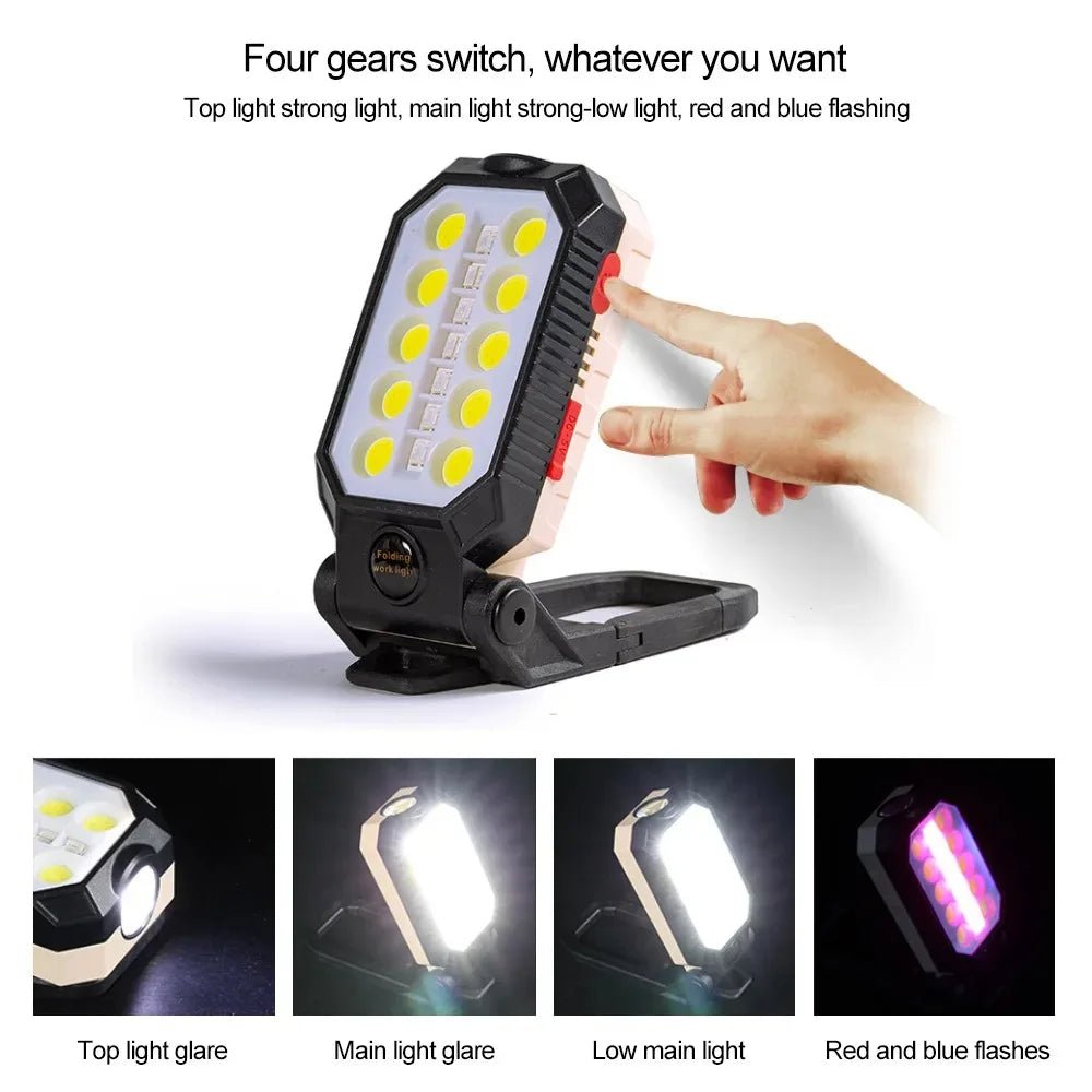 LED COB Work Light Portable Rechargeable Flashlight Magnetic Waterproof Camping Lantern Magnet Design with Power Display - Fiesta VelloreLED COB Work Light Portable Rechargeable Flashlight Magnetic Waterproof Camping Lantern Magnet Design with Power DisplayFiesta VelloreFiesta Vellore175214443;20251225;17666217334cS8CW598BS769464138bc740009bcb62e80f4ce0834