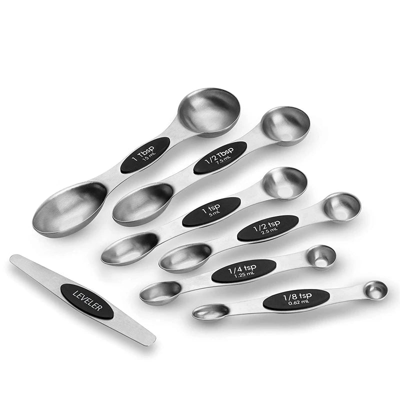 LMETJMA 7pcs/set Magnetic Measuring Spoons Set with Leveler Stainless Steel Double - Sided Measuring Spoons Set for Cooking Baking - Fiesta VelloreLMETJMA 7pcs/set Magnetic Measuring Spoons Set with Leveler Stainless Steel Double - Sided Measuring Spoons Set for Cooking BakingFiesta VelloreFiesta Vellore175212736;20251225;1766621675HyEXpRedS0c87feebfd56440392908f29af47953bO
