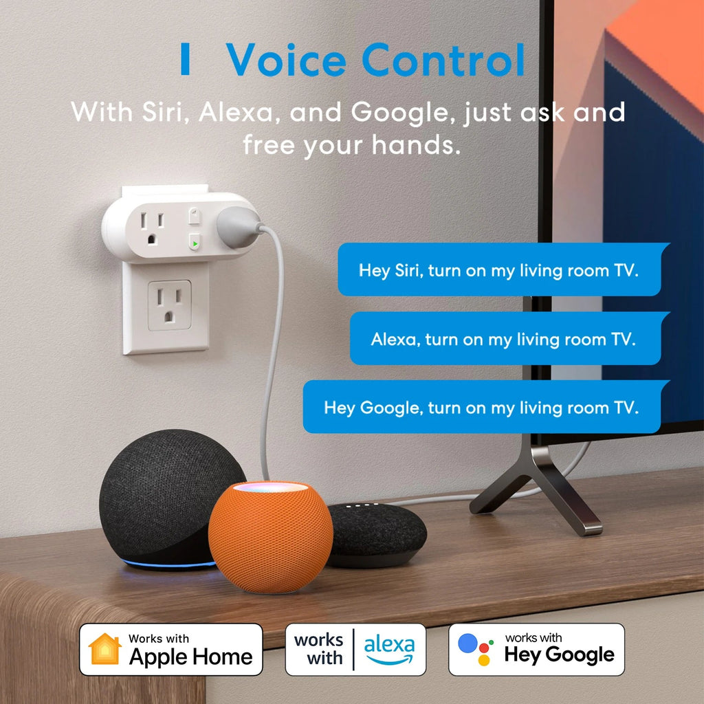 Meross HomeKit 2 In 1 WiFi Dual Smart Plug Outlet US Smart Socket Remote Voice Control Support Alexa Google Home SmartThings - Fiesta VelloreMeross HomeKit 2 In 1 WiFi Dual Smart Plug Outlet US Smart Socket Remote Voice Control Support Alexa Google Home SmartThingsFiesta VelloreFiesta Vellore175212190;20251225;1766621655SZyqhUS Version 2 UNITUSUnited StatesS46d7942b73554cd4acb5f7718162c1e20