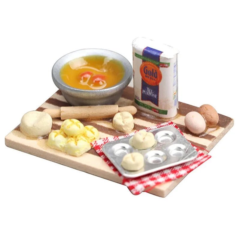 Miniature Baking Set Kitchen Food Play for Dollhouse 1:12 Scale Accessories Mini Food Eggs Milk Bread Model Pretend Play Scene - Fiesta VelloreMiniature Baking Set Kitchen Food Play for Dollhouse 1:12 Scale Accessories Mini Food Eggs Milk Bread Model Pretend Play SceneFiesta VelloreFiesta Vellore175212702;20251225;1766621673eG1odchopping boardSf8f0c8b25f2240f99bc5cf46b988647f6