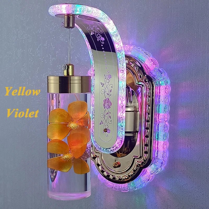 Modern Changeable Colorful Light Color Wall Lamps Pressed Flower Art Home Decoration Sconce Lights LED Acrylic Lampshade Lustres - Fiesta VelloreModern Changeable Colorful Light Color Wall Lamps Pressed Flower Art Home Decoration Sconce Lights LED Acrylic Lampshade LustresFiesta VelloreFiesta Vellore175213100;20251225;1766621681ejx4UYellow Violet3 Light ColorsS9407cad4163644b6bf5598dba416145b6