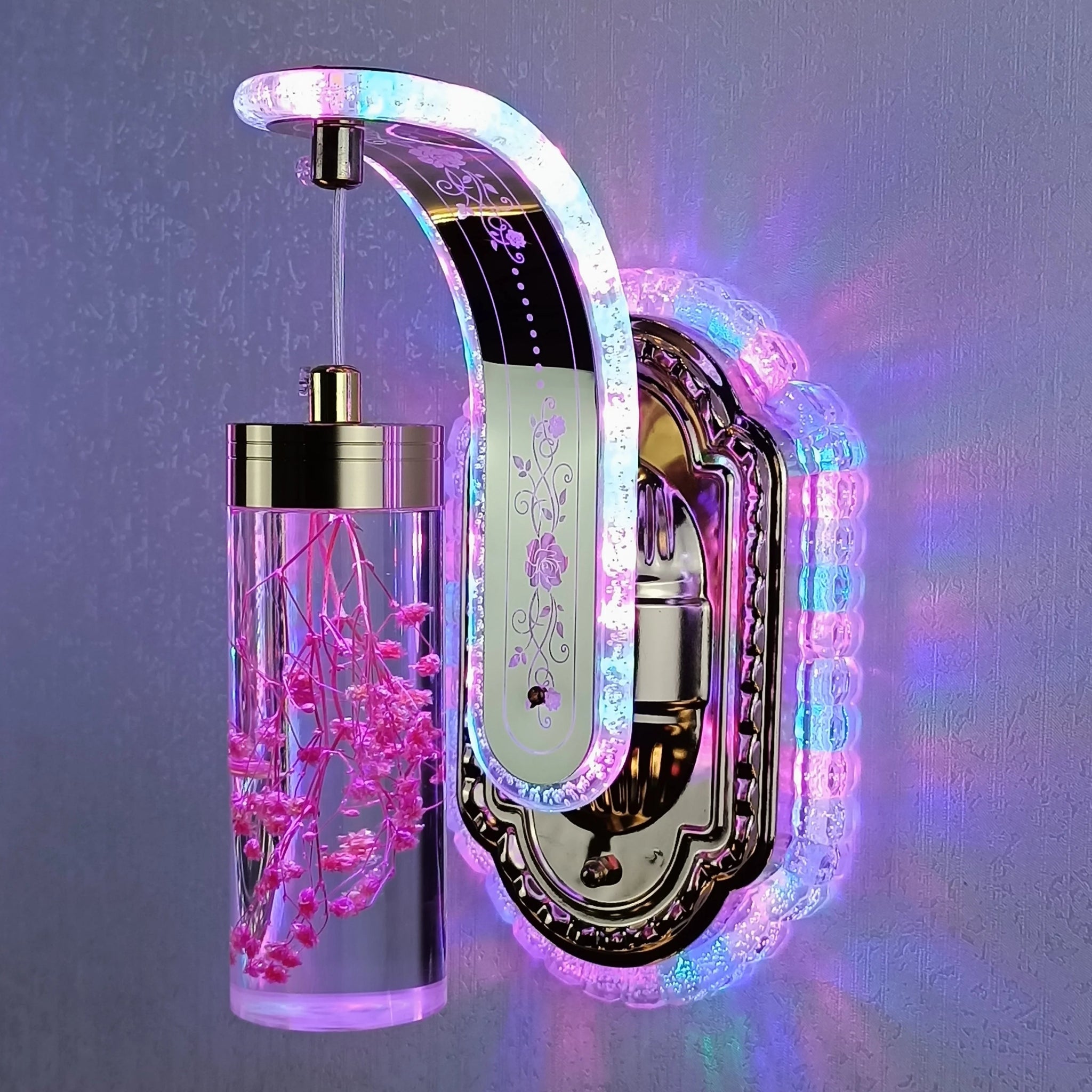 Modern Changeable Colorful Light Color Wall Lamps Pressed Flower Art Home Decoration Sconce Lights LED Acrylic Lampshade Lustres - Fiesta VelloreModern Changeable Colorful Light Color Wall Lamps Pressed Flower Art Home Decoration Sconce Lights LED Acrylic Lampshade LustresFiesta VelloreFiesta Vellore175213100;20251225;1766621681ejx4UYellow Violet3 Light ColorsS28a3d3159b45463dae4436920151b829v