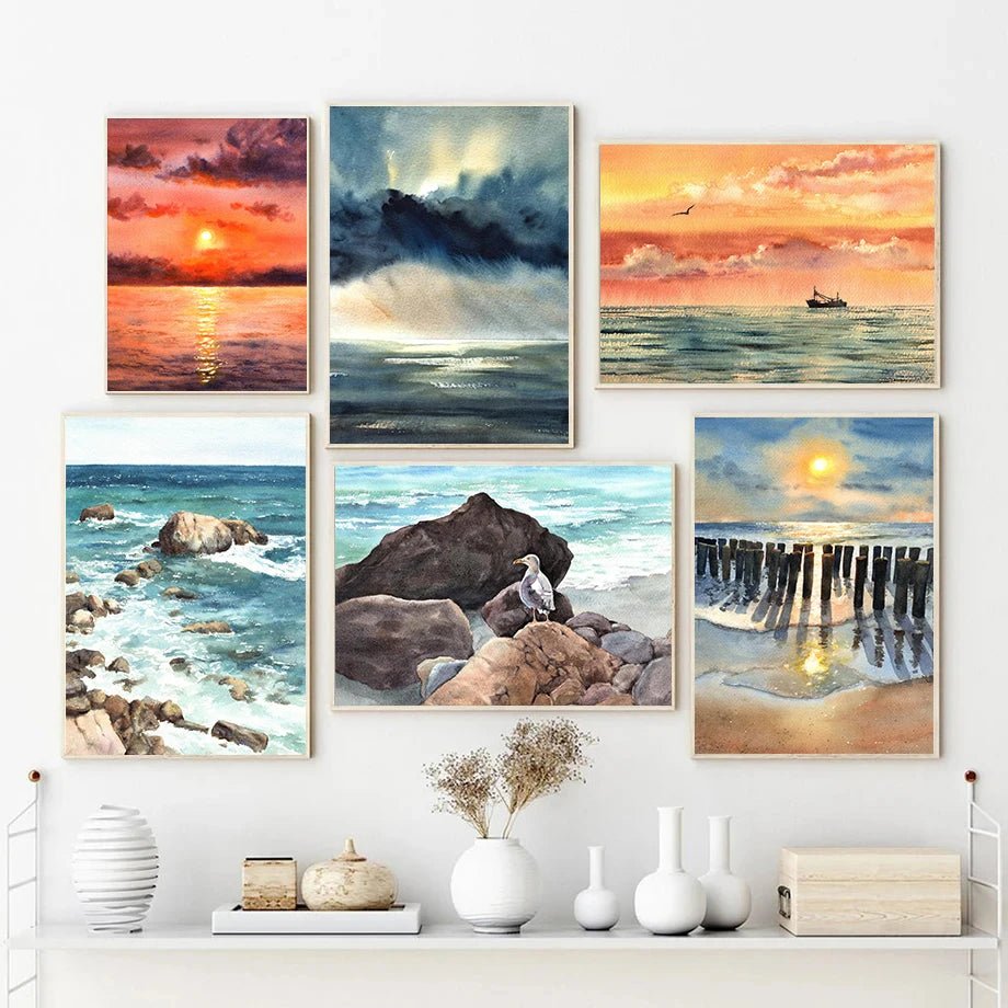 Modern Coastal Sunset Forest Landscape Watercolor Art Illustration Poster Canvas Paintings Wall Art Pictures Home Decor - Fiesta VelloreModern Coastal Sunset Forest Landscape Watercolor Art Illustration Poster Canvas Paintings Wall Art Pictures Home DecorFiesta VelloreFiesta Vellore175212955;20251225;1766621679Y72iC330x42cm UnframedS56238b74666546678f6b807ee64c1f0dB
